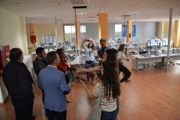 Visita al nuevo edificio administrativo de El Cubillo (Foto TA)